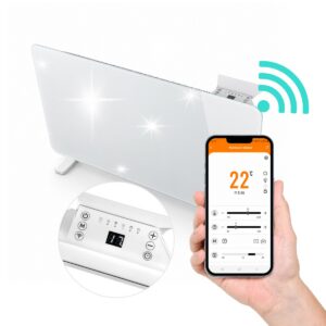 Elektryczny grzejnik szklany Thermeco Glasso 20 z WiFi