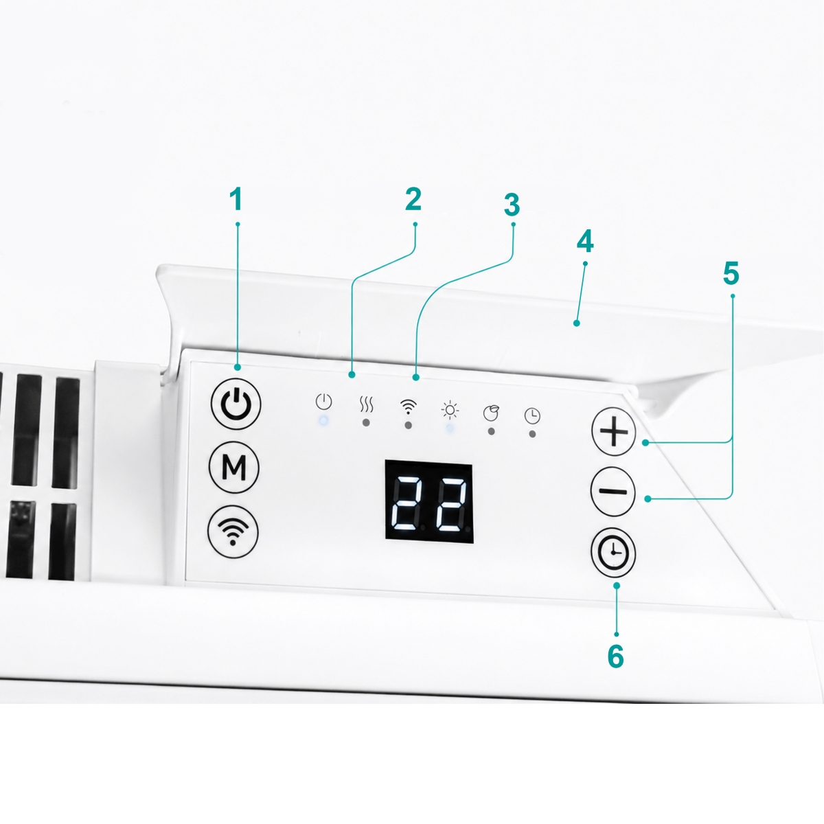 Elektryczny grzejnik szklany Thermeco Glasso 20 z WiFi - obrazek 8