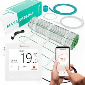 Zestaw ogrzewania podłogowego ECO 6m2 + regulator programowalny H21 WiFi-H21 Biały