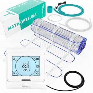 Mata grzewcza zestaw pod płytki + termostat H16
