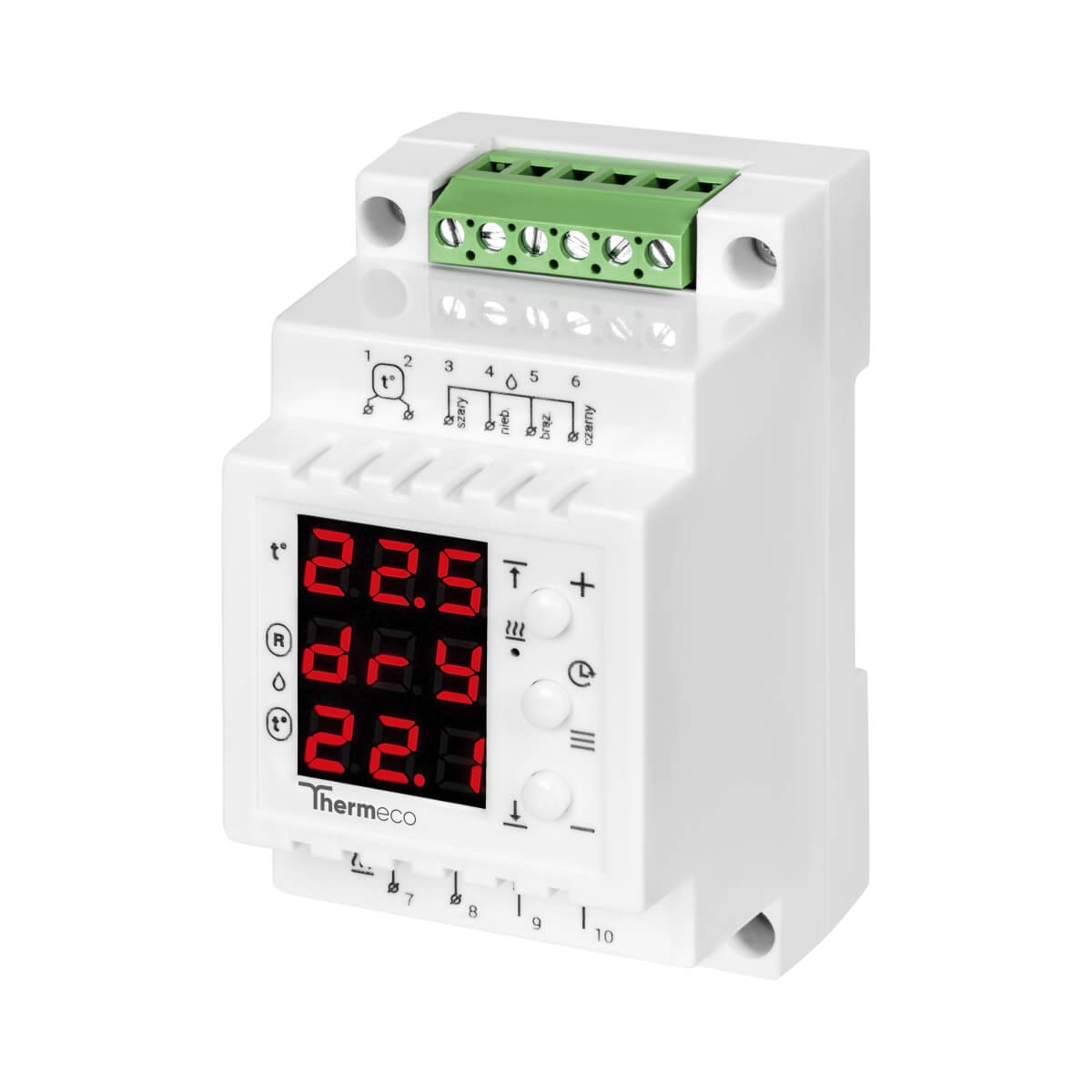 Komplet regulator temperatury TH200 i czujnik GRUNTOWY, wilgotności i temperatury - obrazek 3