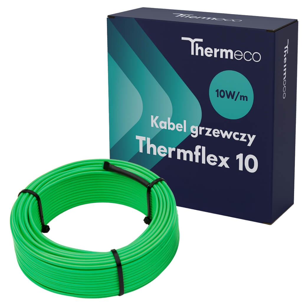 Kabel grzewczy THERMECO Thermflex - 10W/m - 10mb / 100W