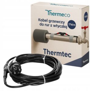 Przewód grzejny Thermtec 17 W/m do ochrony rur dł. 10 m