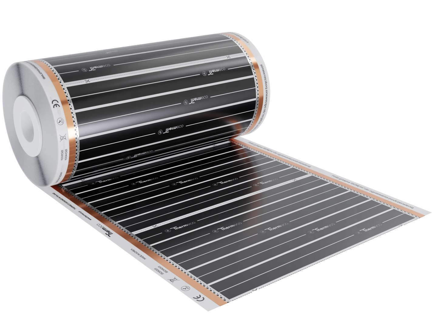 Folia grzewcza 16m2 (150W/m2) + regulator H21 WiFi H21 Biały H21 Biały - obrazek 4