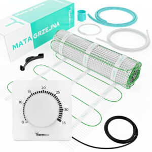 Ogrzewanie podłogowe zestaw ECO 12m2 + regulator manualny H3