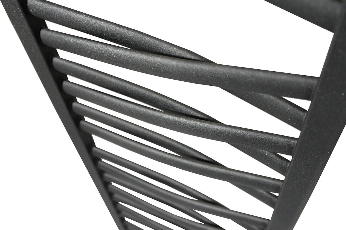 Grzejnik łazienkowy Łezka 3DX 910x440 mm - czarny - obrazek 7