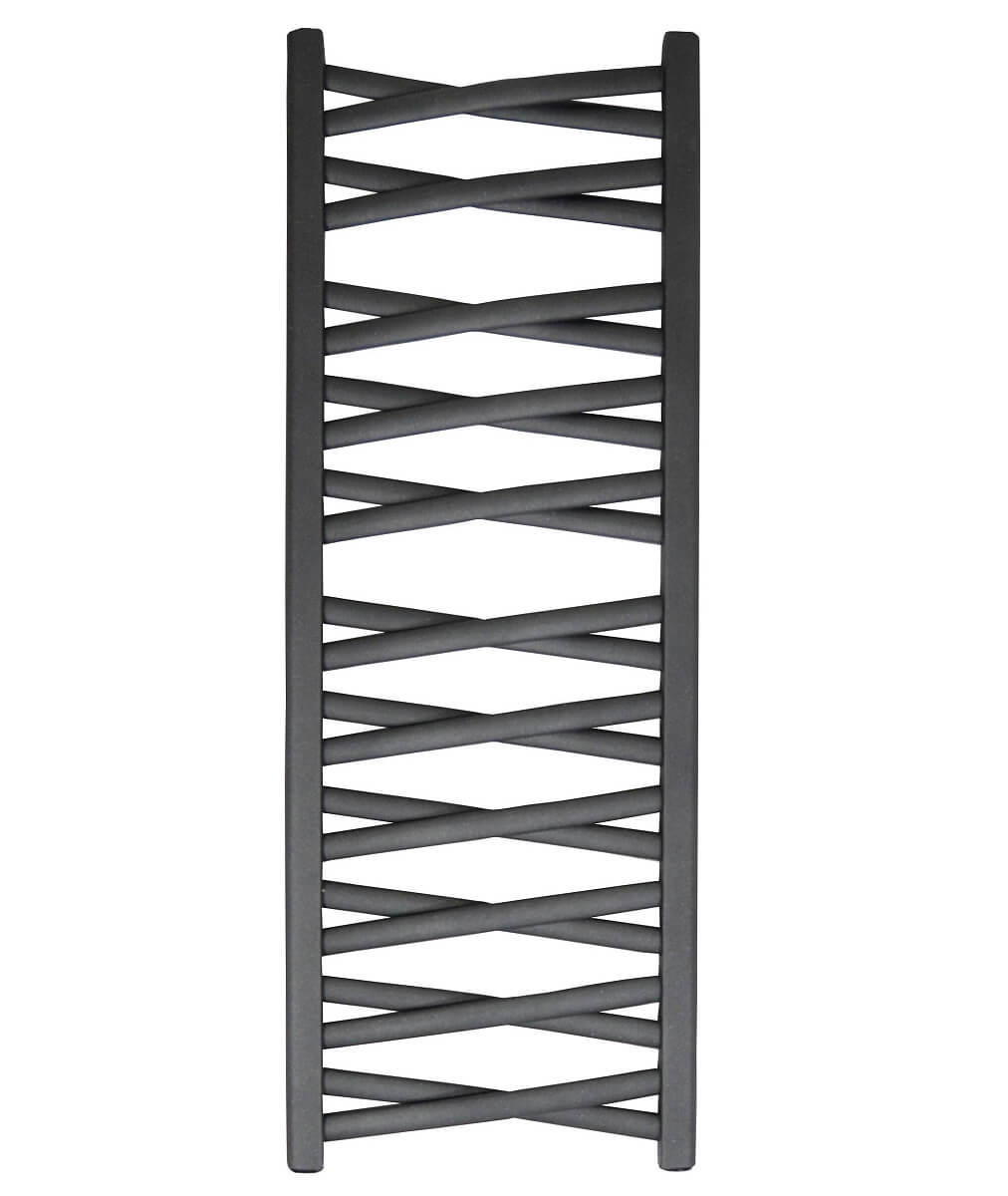 Grzejnik łazienkowy Łezka 3DX 1205x440 mm - czarny - obrazek 6