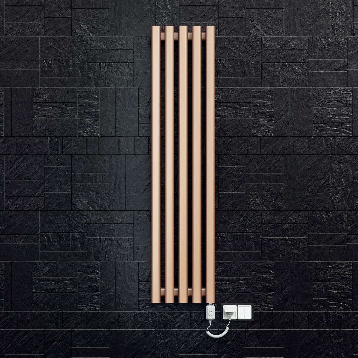 Grzejnik dekoracyjny Lazur 540 mm - czarny - obrazek 8