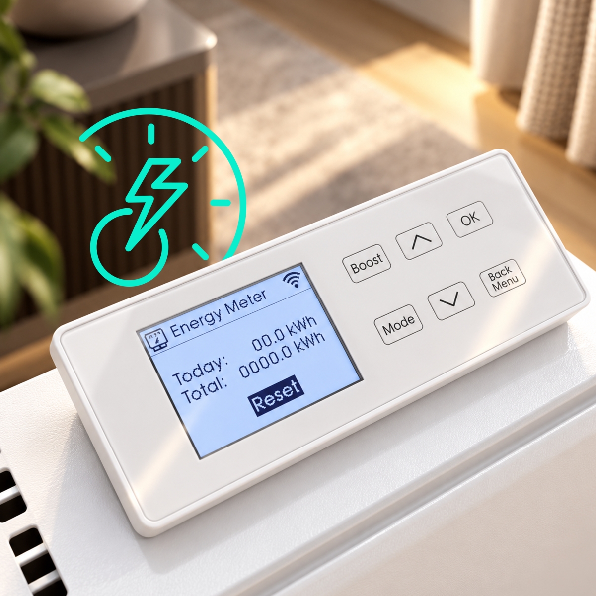 Elektryczny grzejnik szklany Thermeco Glasso X biały - obrazek 8