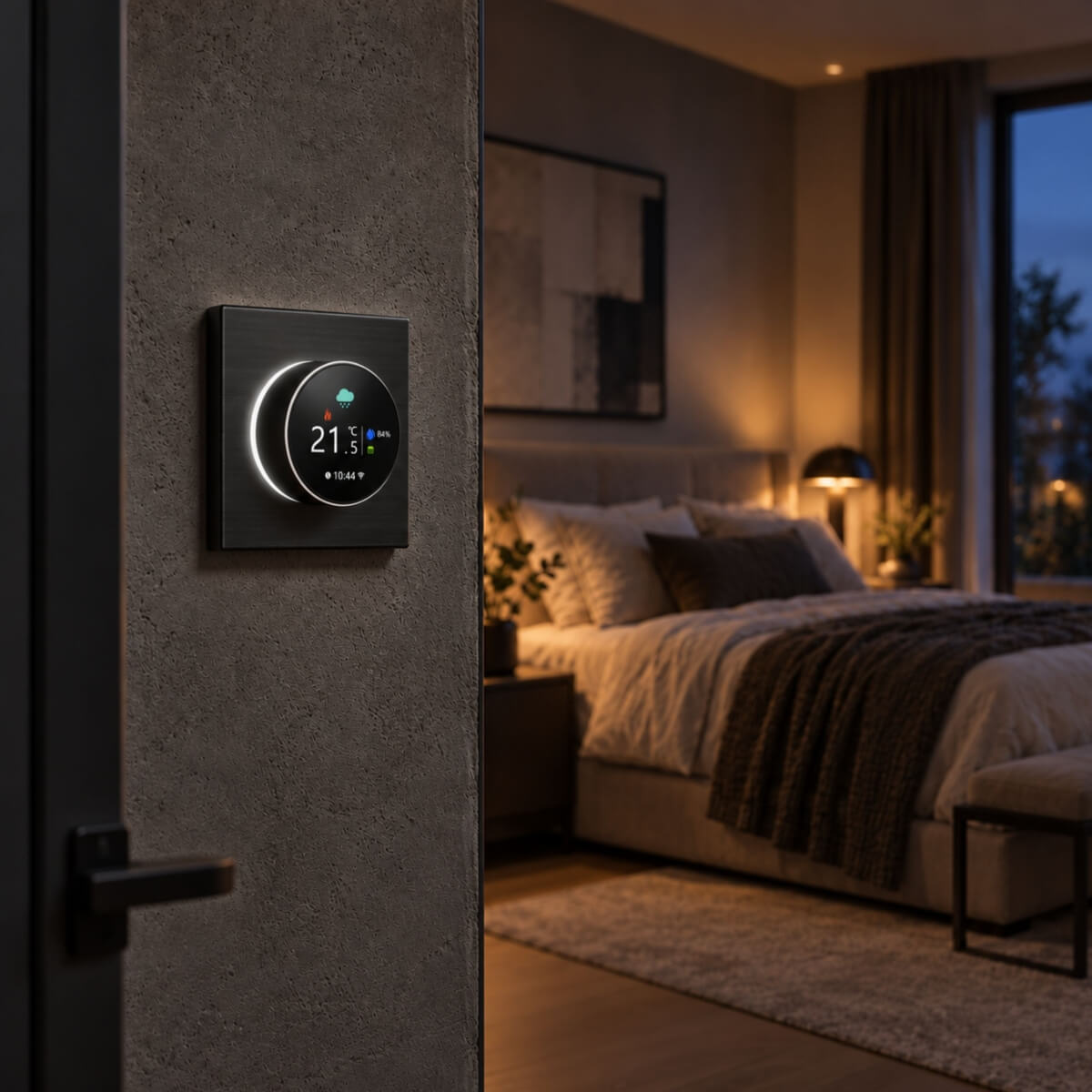 Zestaw ogrzewania pod panele Thermeco 10m2 + regulator programowalny H20 WiFi-H20 Czarny - obrazek 8