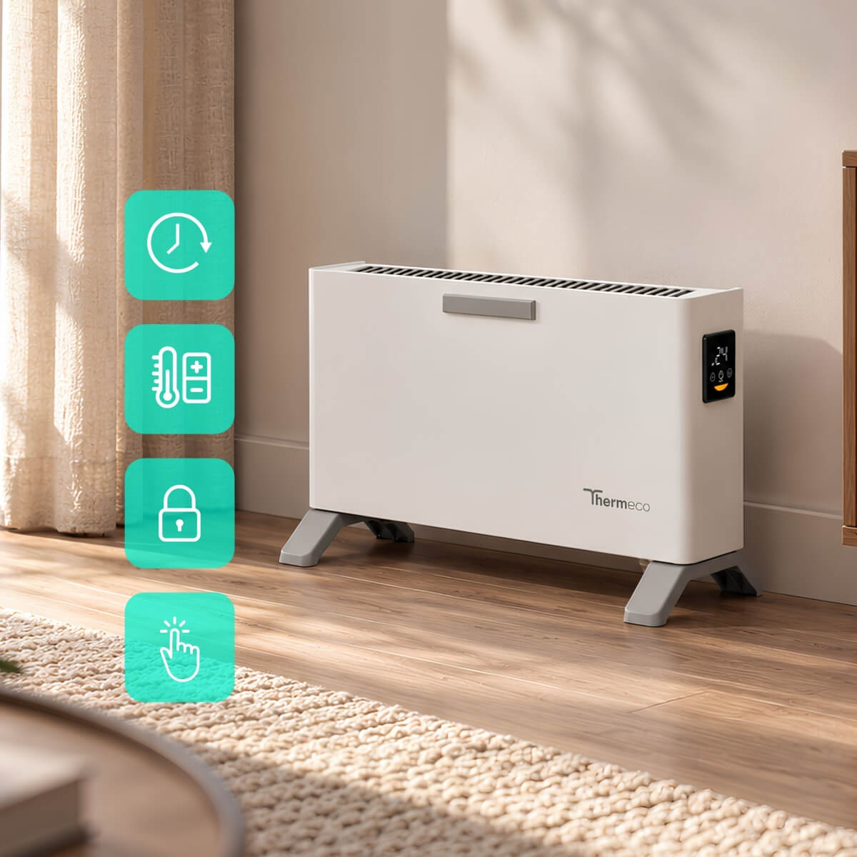 Elektryczny grzejnik Thermeco GO WiFi - obrazek 3