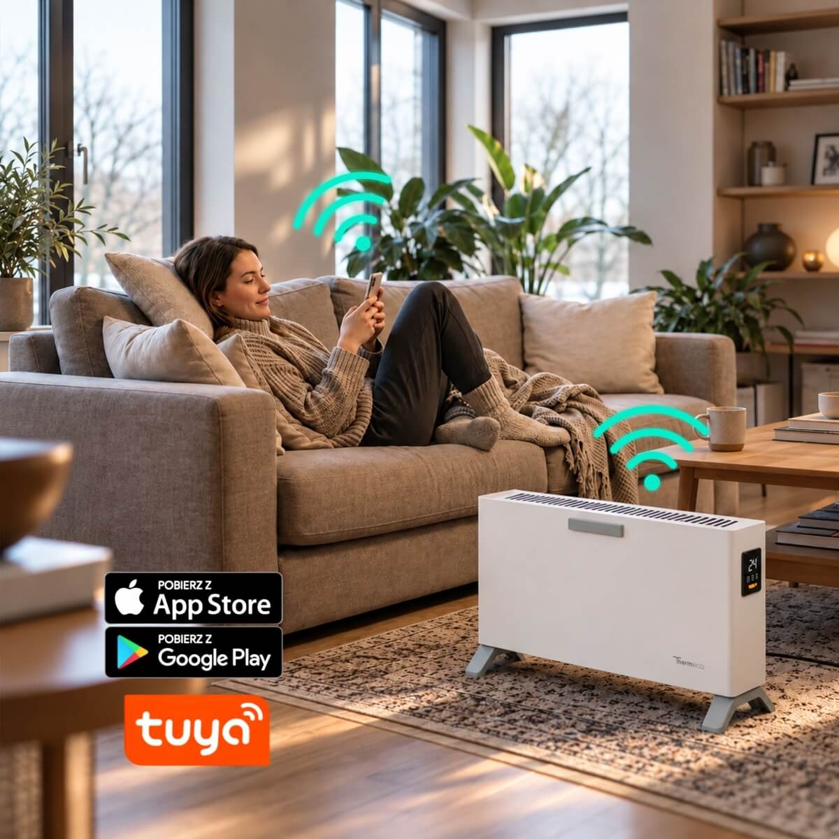 Elektryczny grzejnik Thermeco GO WiFi - obrazek 4