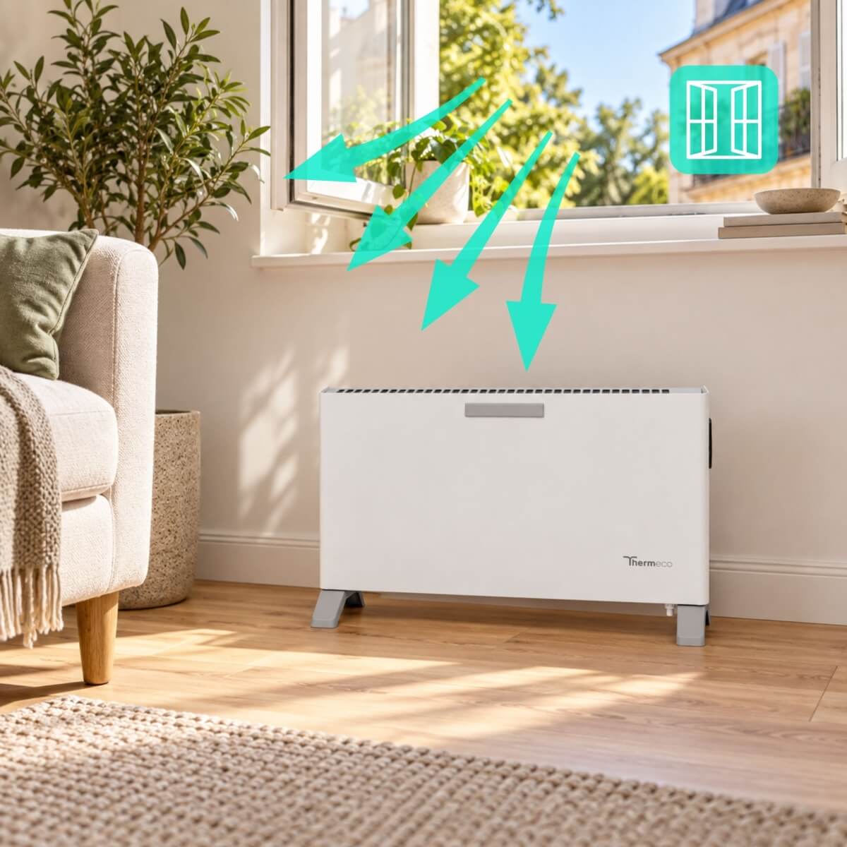 Elektryczny grzejnik Thermeco GO WiFi - obrazek 6
