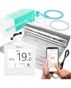 Mata pod panele Thermeco 9m2 - zestaw z regulatorem WiFi H21 Biały
