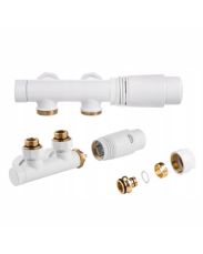 Zawór zespolony z termostatem biały