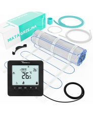 Zestaw ogrzewania podłogowego + regulator Thermeco H8 Czarny