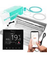 Zestaw ogrzewania z mata grzewczą pod panele + termostat Thermeco H21 z WiFi