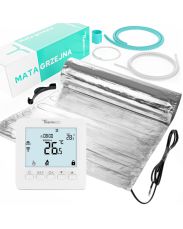 Zestaw z matą pod panele Thermeco Wood + regulator H8 biały