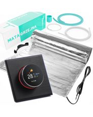 Zestaw ogrzewania z mata grzewczą pod panele + termostat Thermeco H20 z WiFi