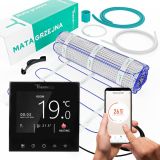 Mata grzewcza Thermeco + termostat Thermeco H21 czarny z WiFi