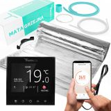 Zestaw ogrzewania z mata grzewczą pod panele + termostat Thermeco H21 z WiFi